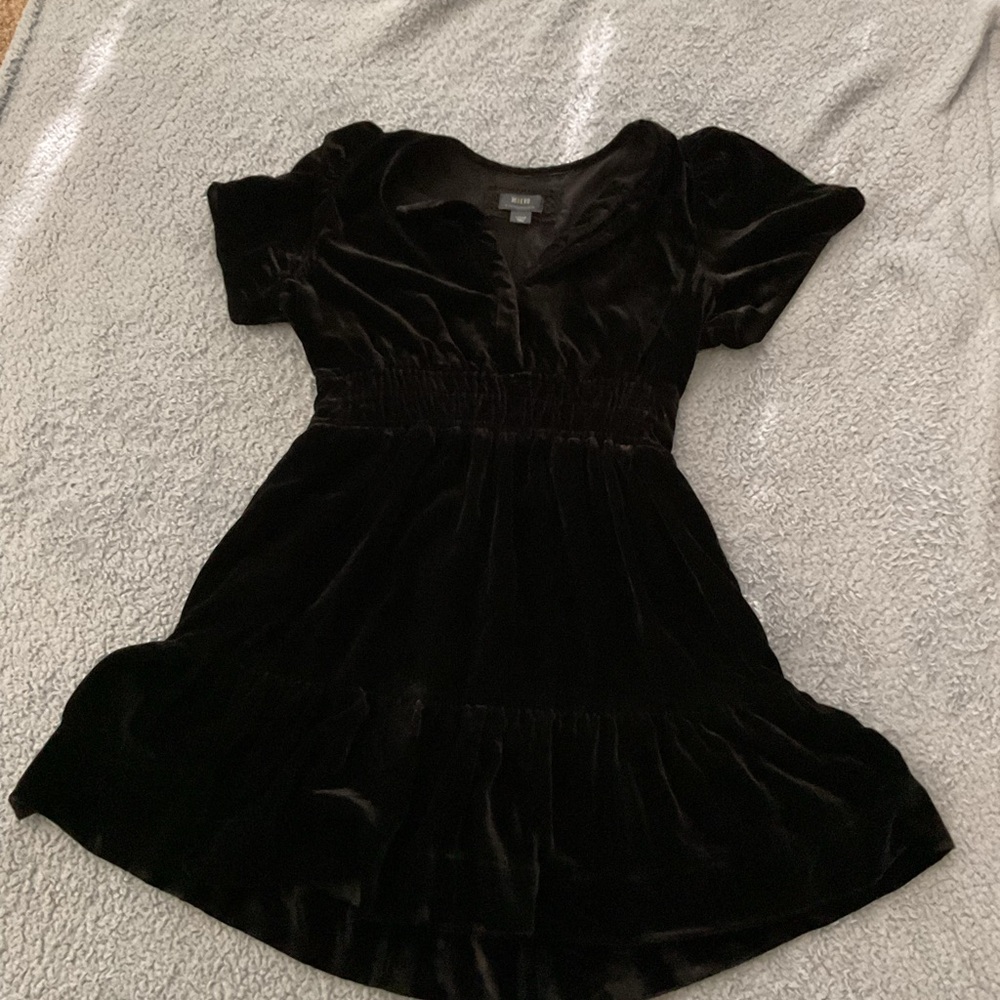 Black Suede Dinner Dress